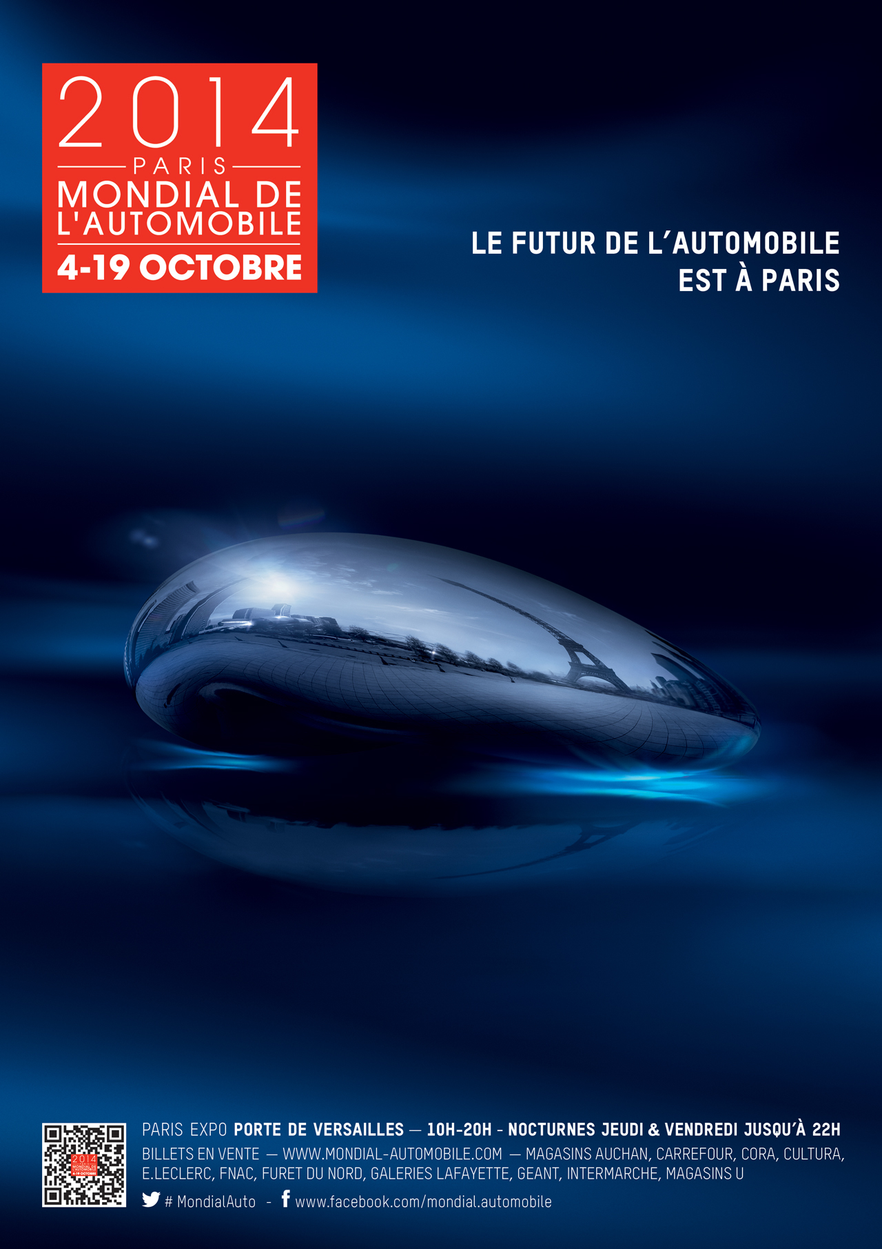 Affiche du Mondial de l'Automobile 2014