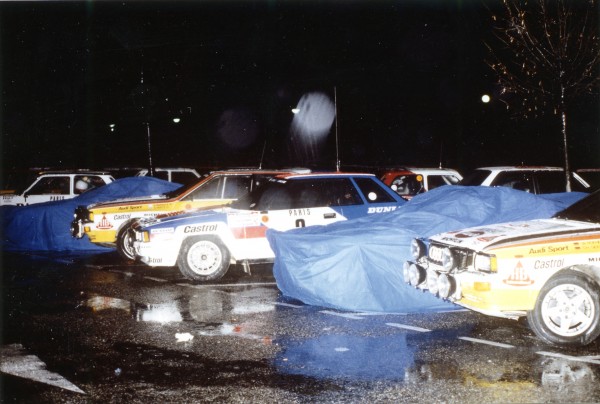 Audi Quattro - groupe B - Rohrl - Mikkola - 1984 - Aix-les-Bains - photo Thierry Le Bras