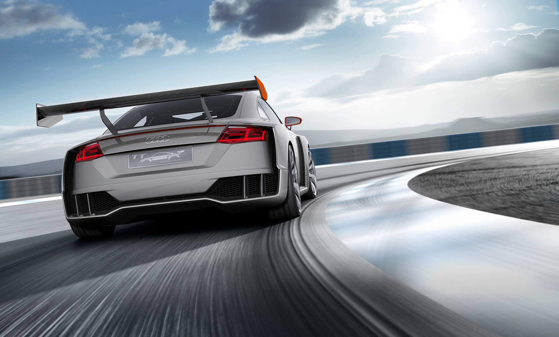 Audi TT clubsport turbo concept - rear wing / aileron arrière