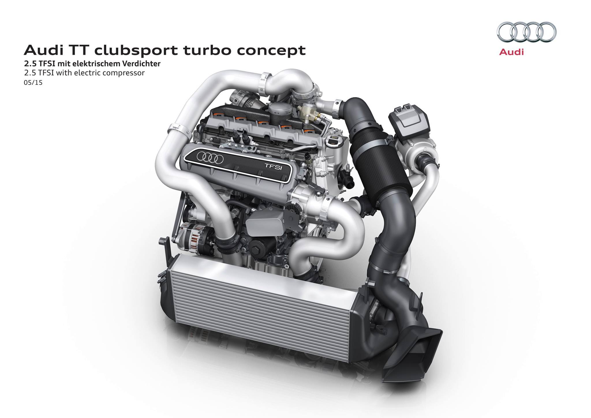 Audi TT clubsport turbo concept - engine / moteur