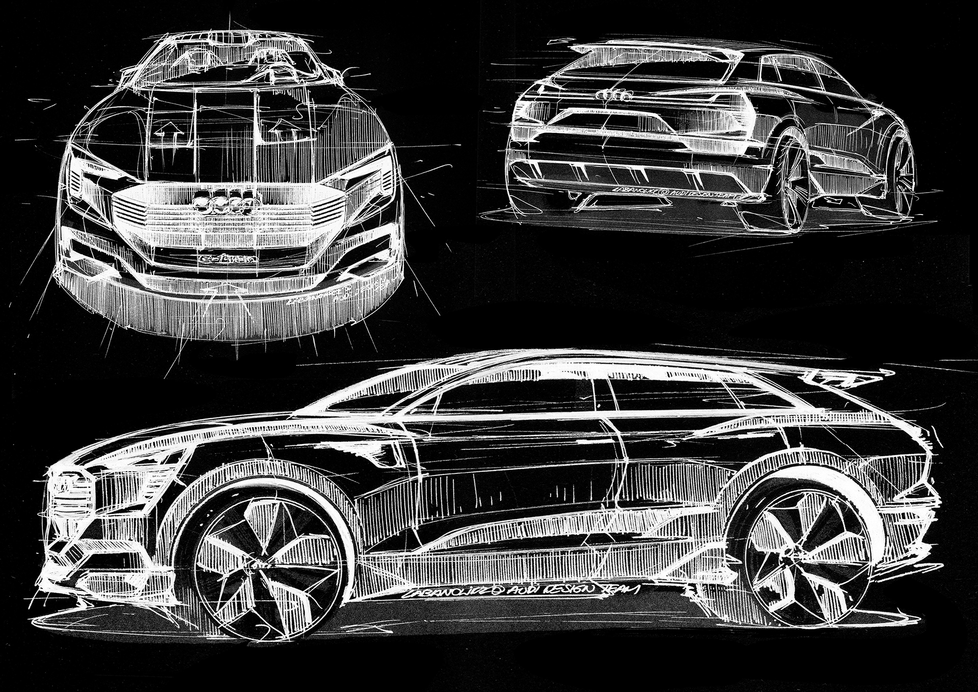 Audi e-tron quattro concept - 2016 - sketch