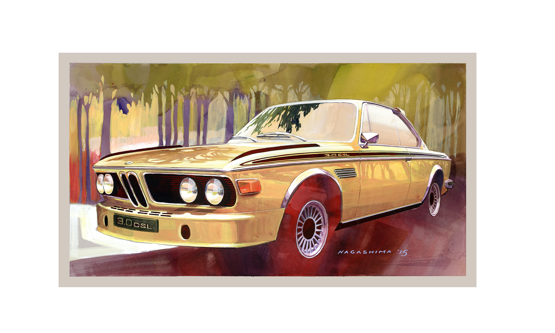 BMW 3.0 CS - artwork