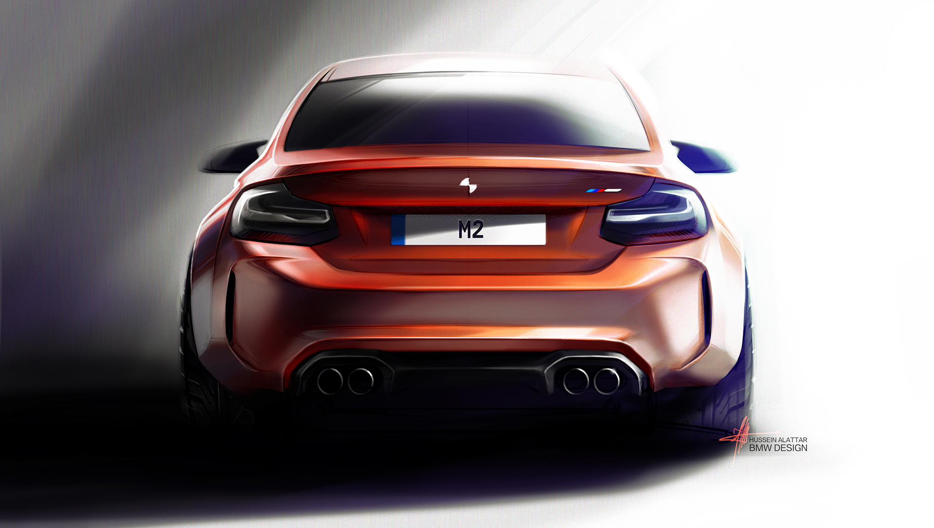 BMW M2 - 2016 - rear design sketch