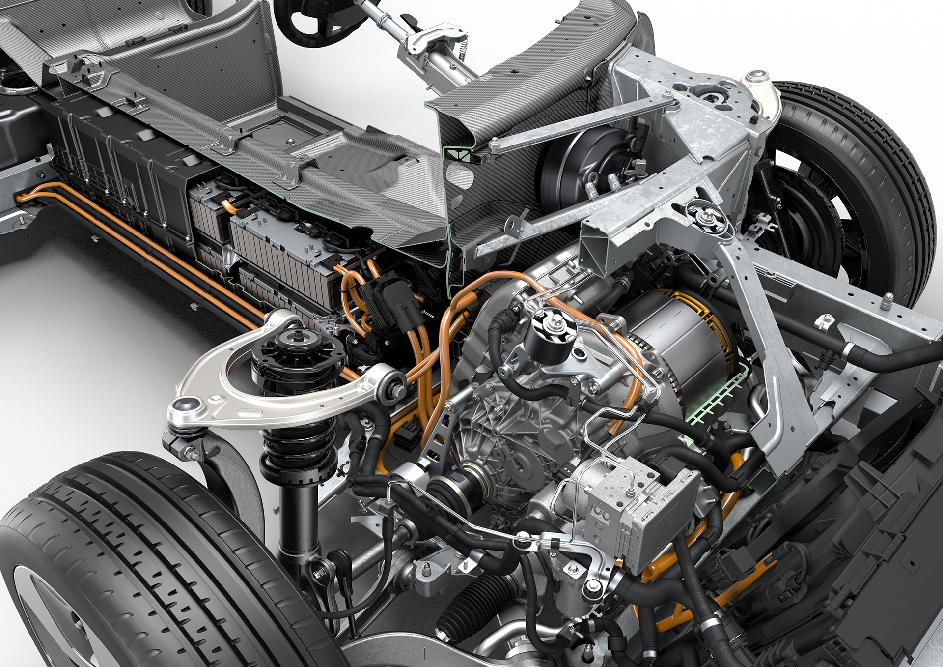 BMW i8 - inside powertrain electric