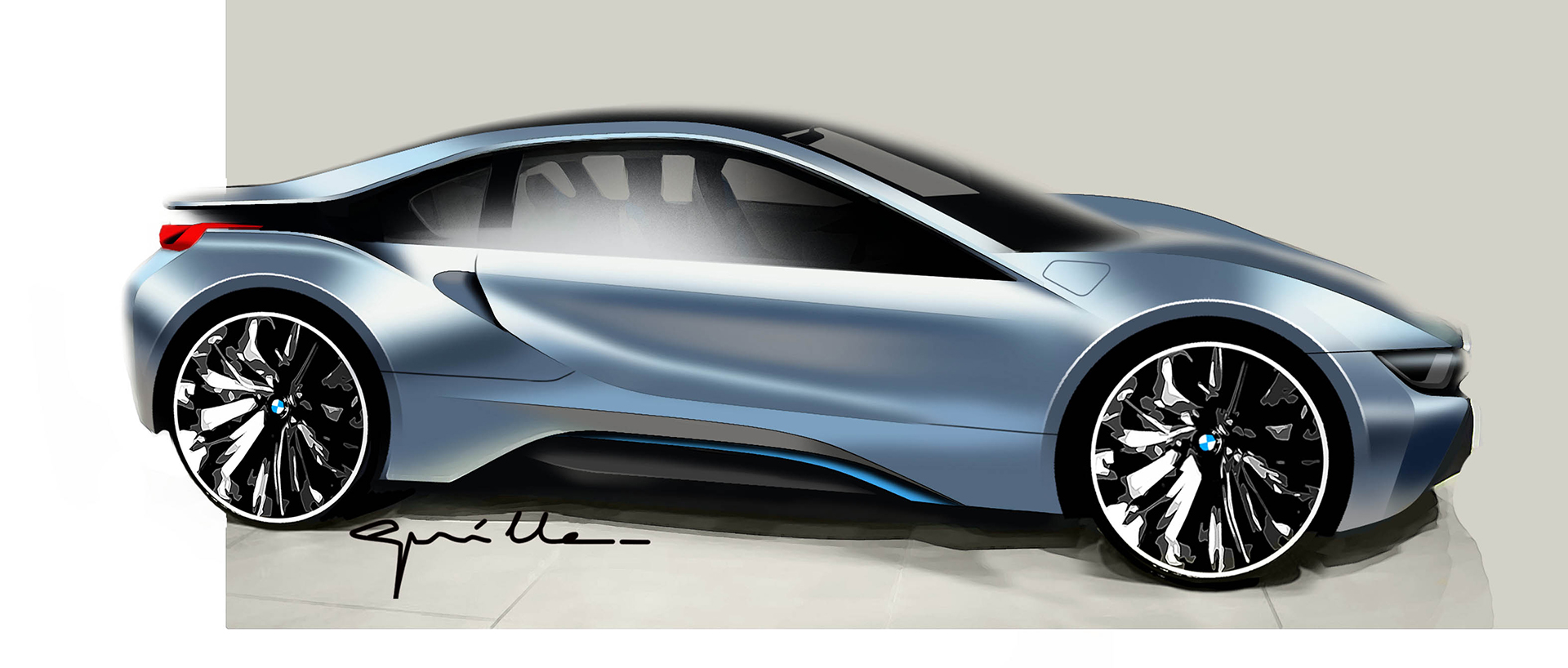 BMW i8 - sketch - exterior / extérieur