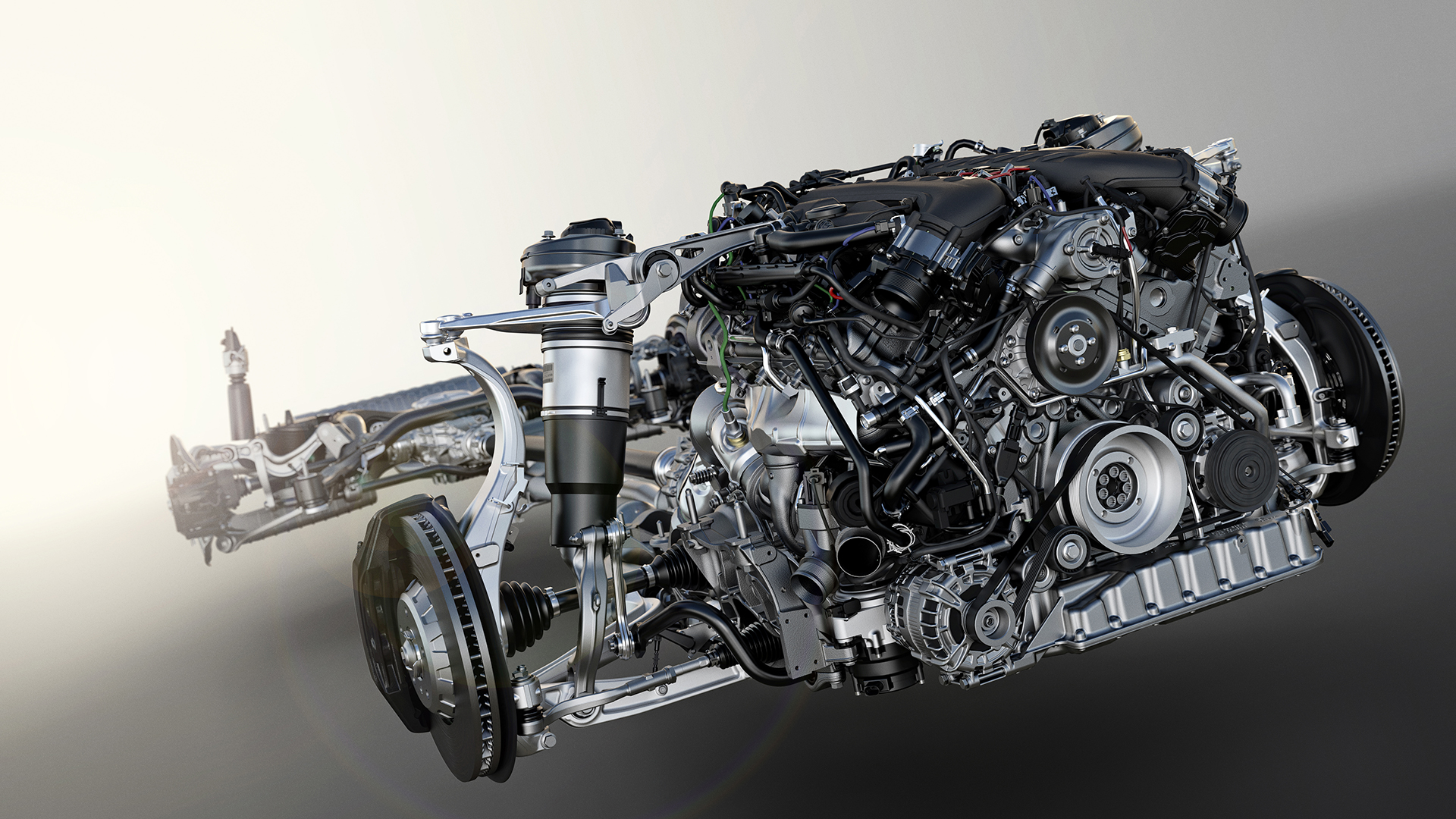 Bentley Bentayga - powertrain engine