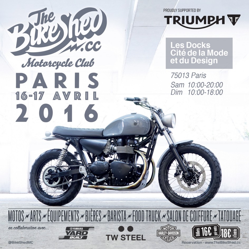 Bike Shed - Paris - 2016 - poster