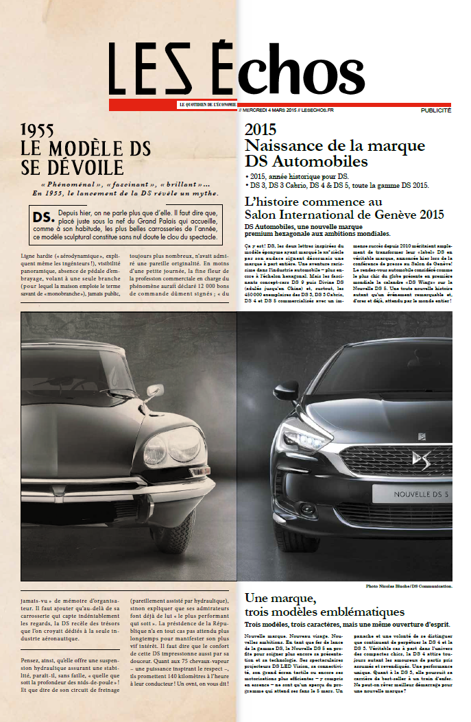 LesEchos featuring DS Automobiles