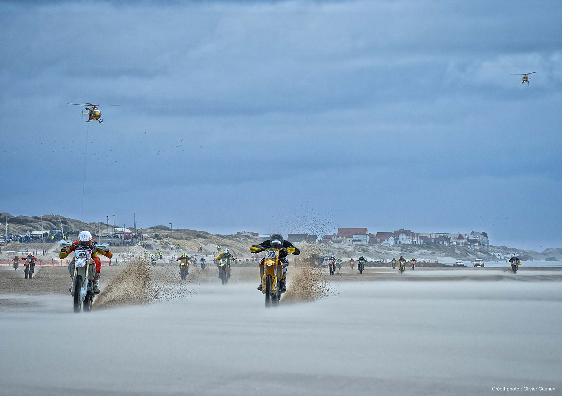 Enduropale du Touquet - 2015 - front view camera-copter - photo Olivier Caenen