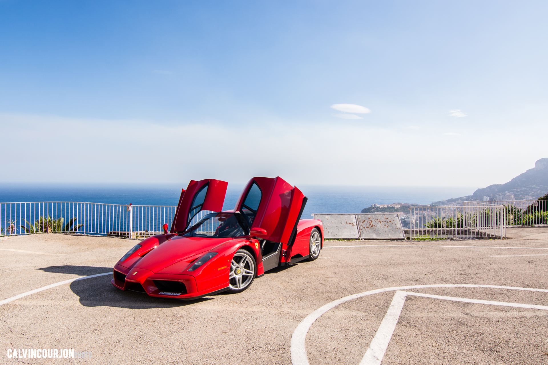 Ferrari Enzo - EPIC pose portes ouvertes - panorama - Cote dAzur - 2015 - Calvin Courjon