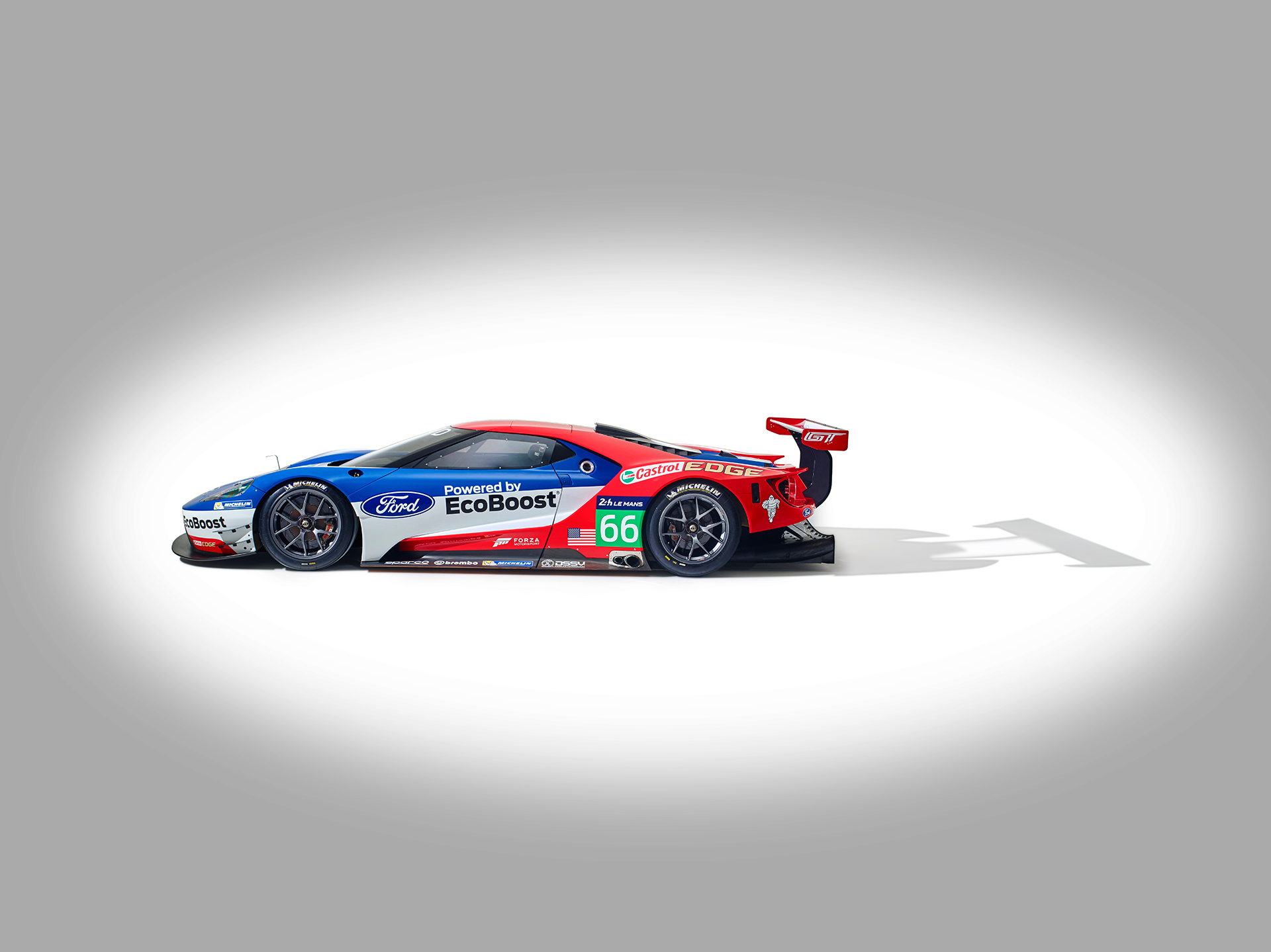 Ford GT LeMans Race Car 2016 - side-face / profil