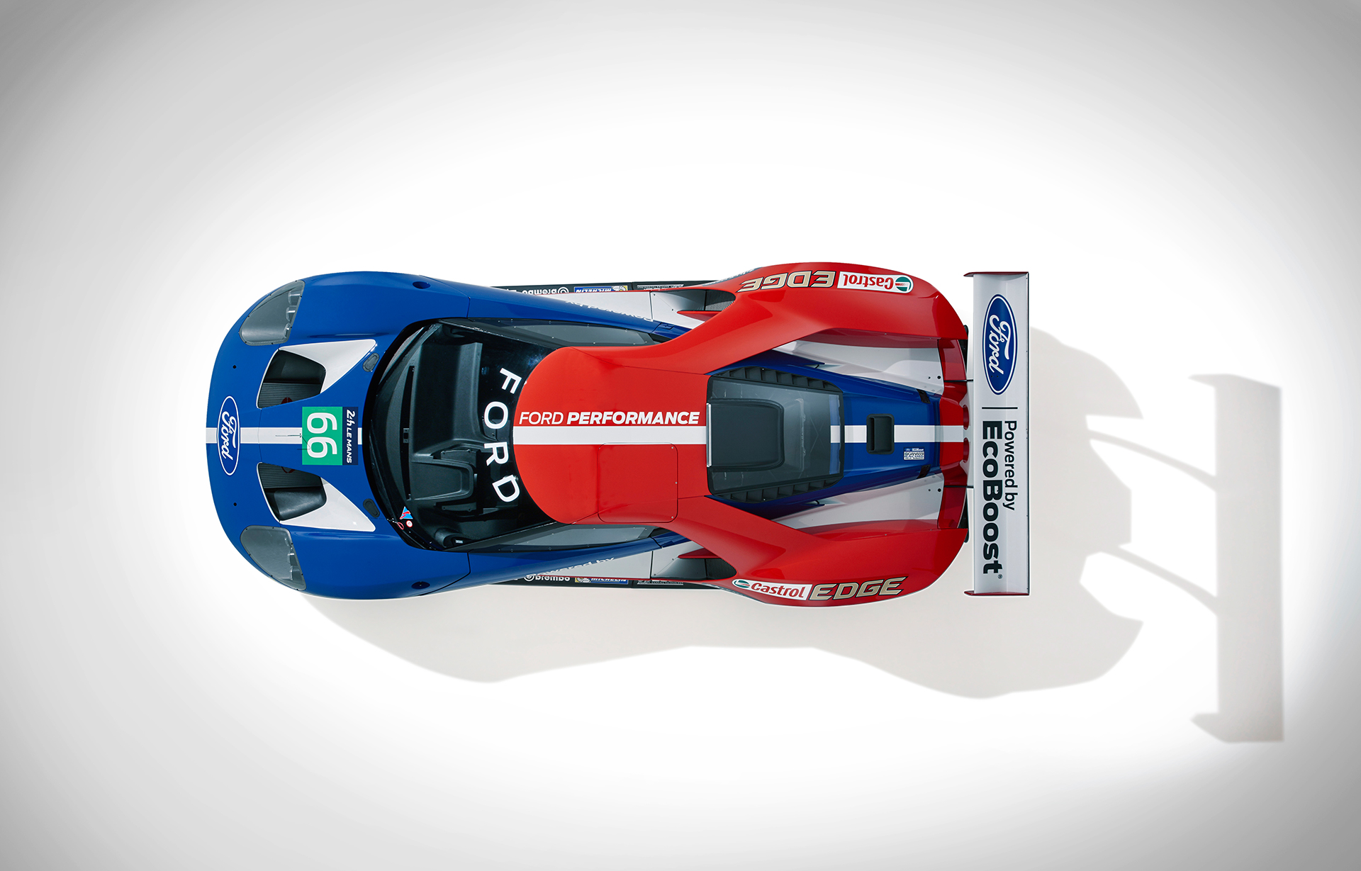 Ford GT LeMans Race Car 2016 - haut / top