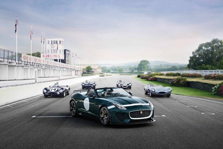 Jaguar F-TYPE Project 7 - Jaguar D-TYPE - on track