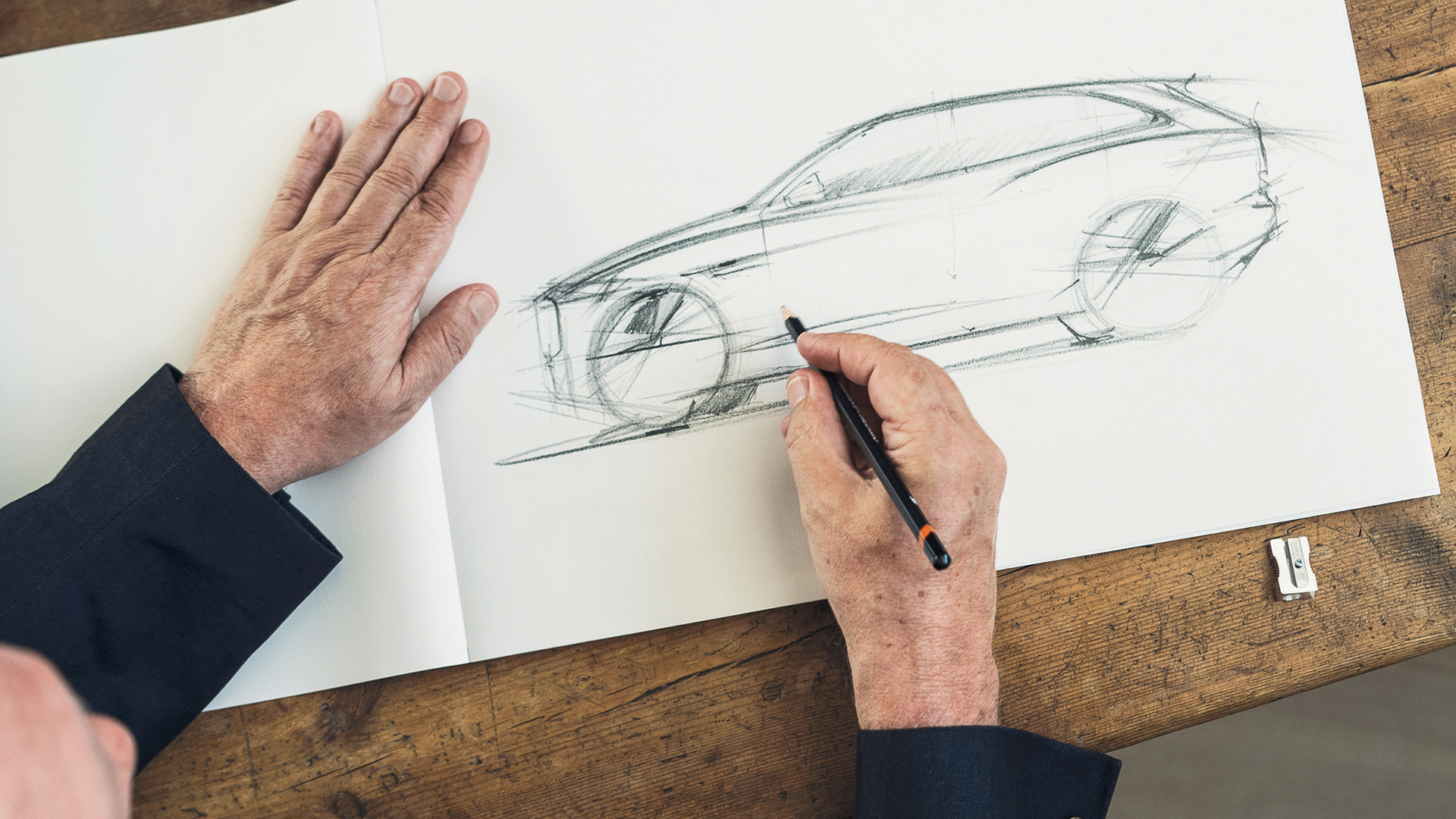 Jaguar F-PACE - sketch by Ian Callum