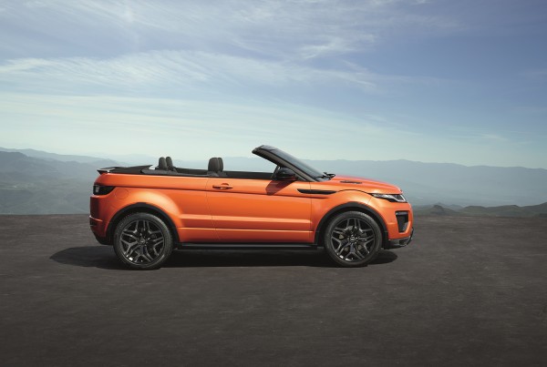 Land Rover Range Rover Evoque Convertible - profil / side-face - top open / toit ouvert