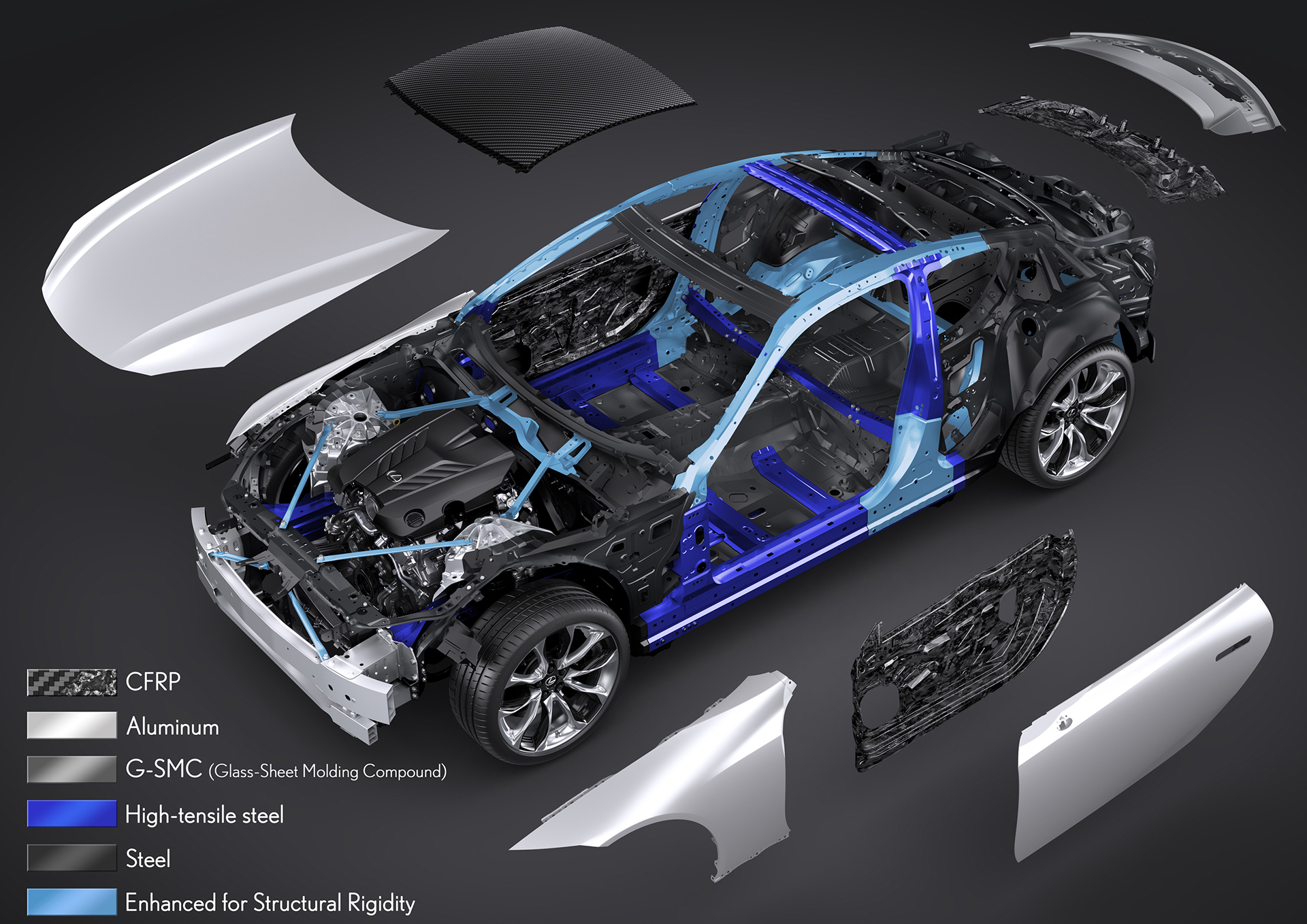 Lexus LC 500 - 2016 - chassis / châssis