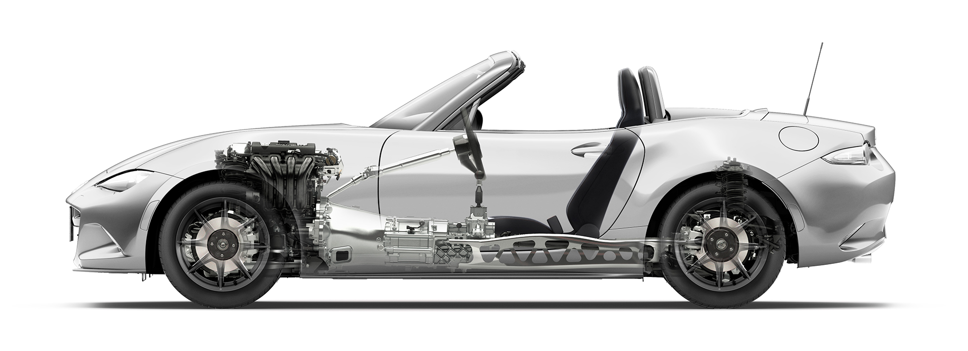 Mazda MX-5 - 2016 - side view powertrain