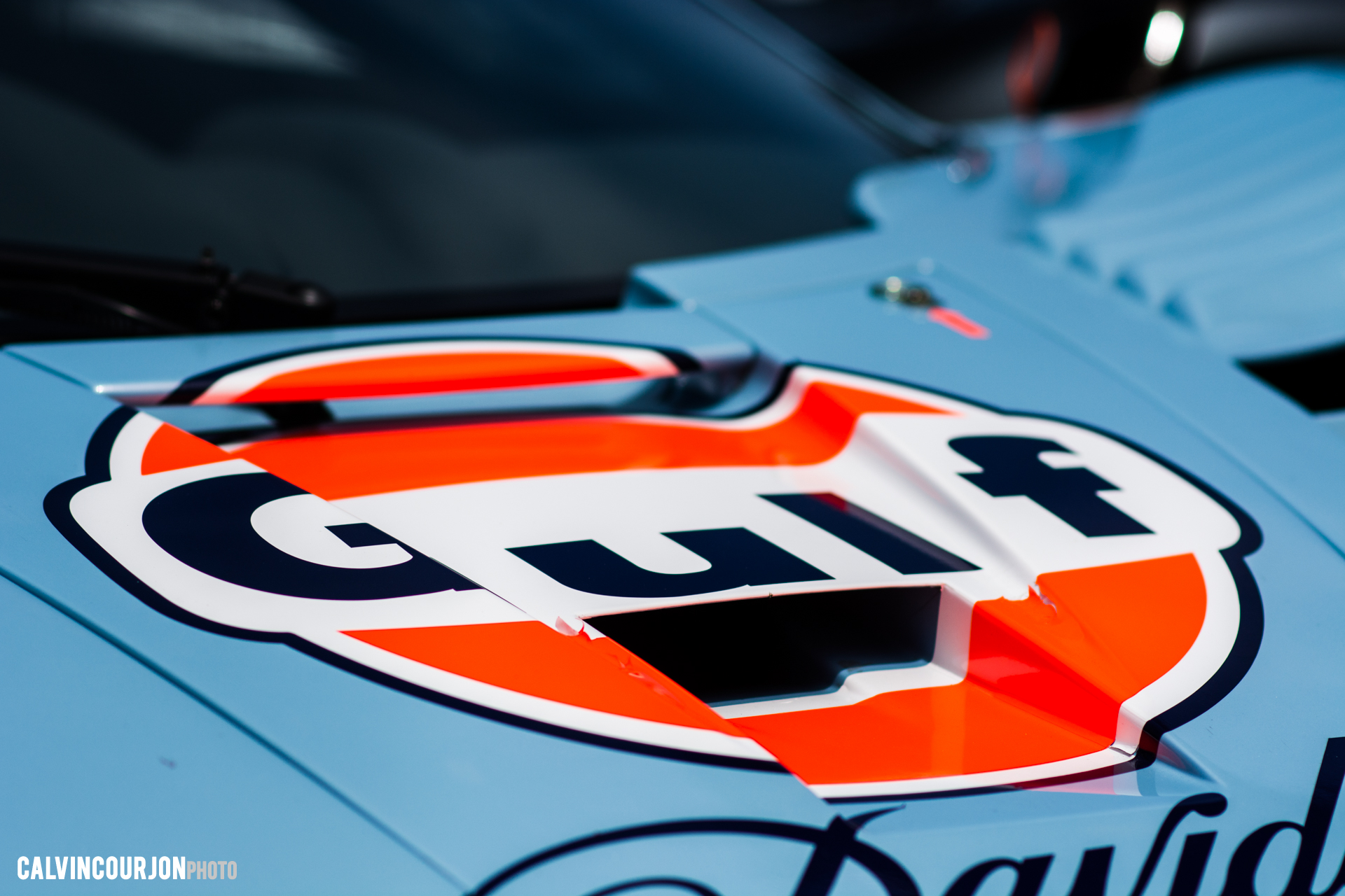 McLaren F1 GTR (1995) - capot avant - Gulf livery - McLaren95 - Le Mans - 2015 - photo Calvin Courjon