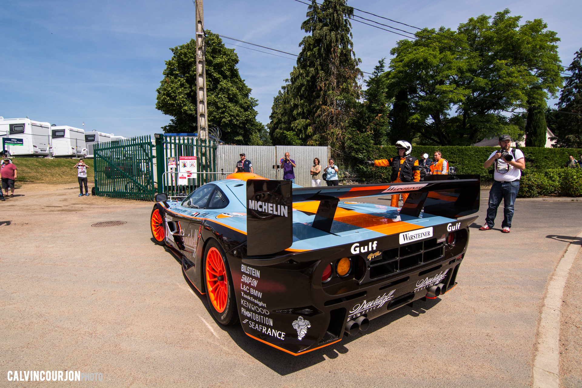 McLaren F1 GTR (1995) - Gulf Team livery - McLaren95 - Le Mans - 2015 - photo Calvin Courjon