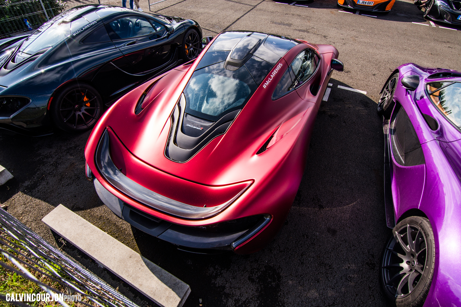 McLaren P1 - Satin Volcano Red by MSO - McLaren95 parade - Le Mans - 2015 - photo Calvin Courjon