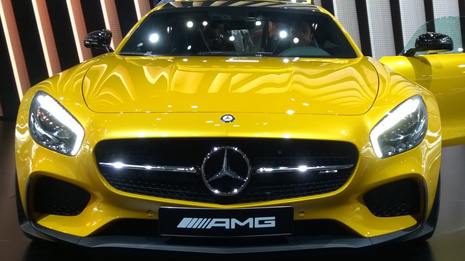 Mercedes-AMG GT - face avant - Paris 2014 - DESIGNMOTEUR