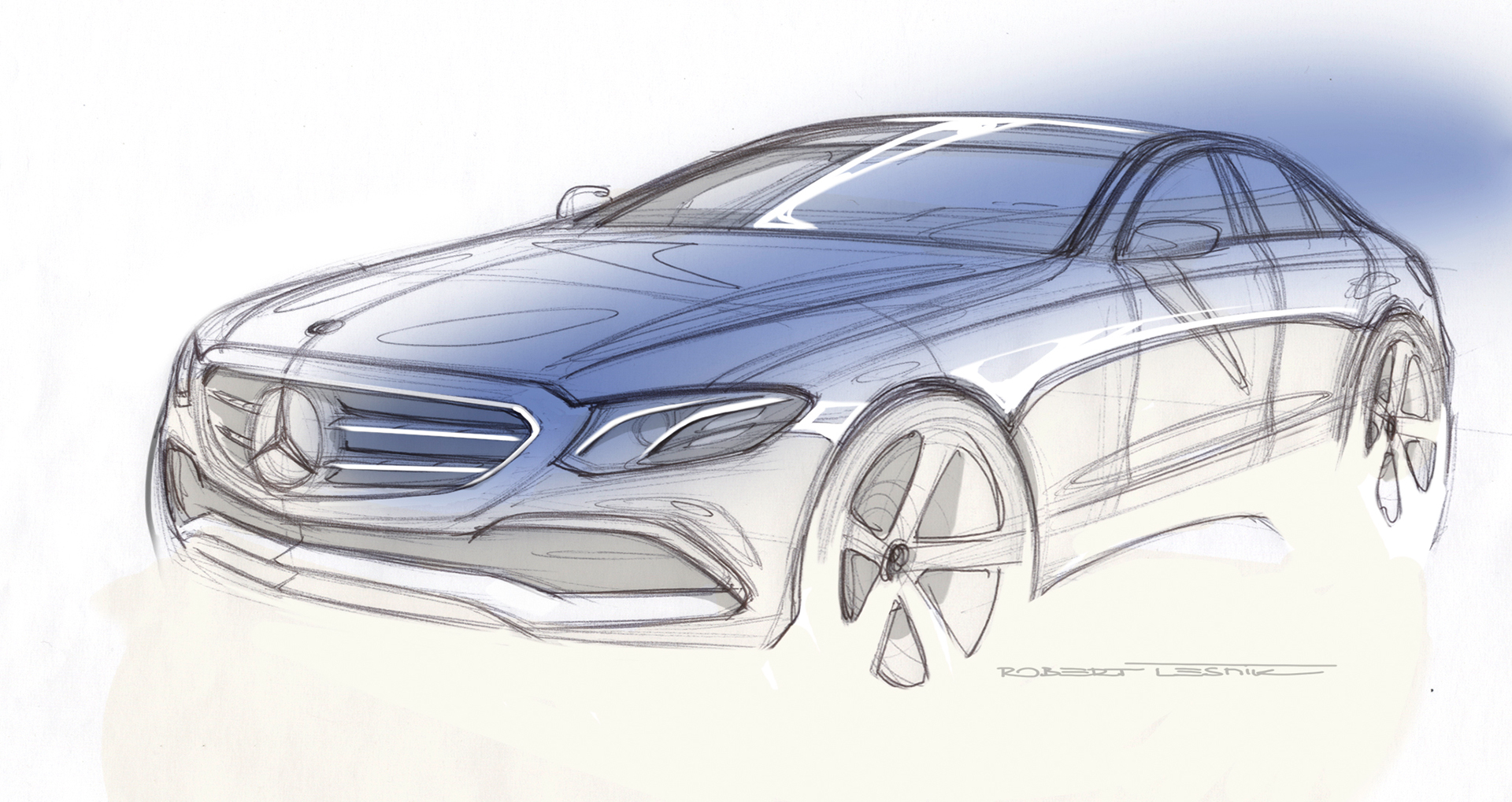 Mercedes-Benz E Class - 2016 - sketch design