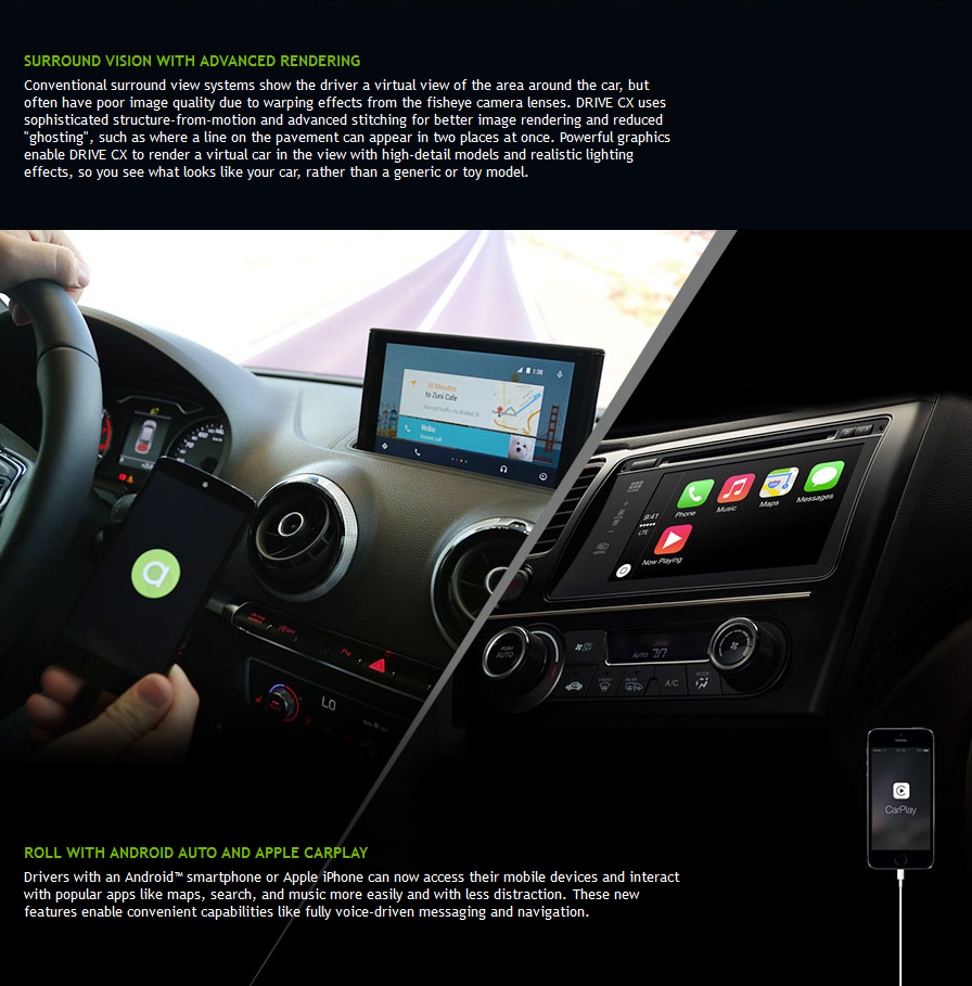 NVIDIA drive/roule avec les OS (auto)mobiles - Apple CarPlay - Google Android Auto