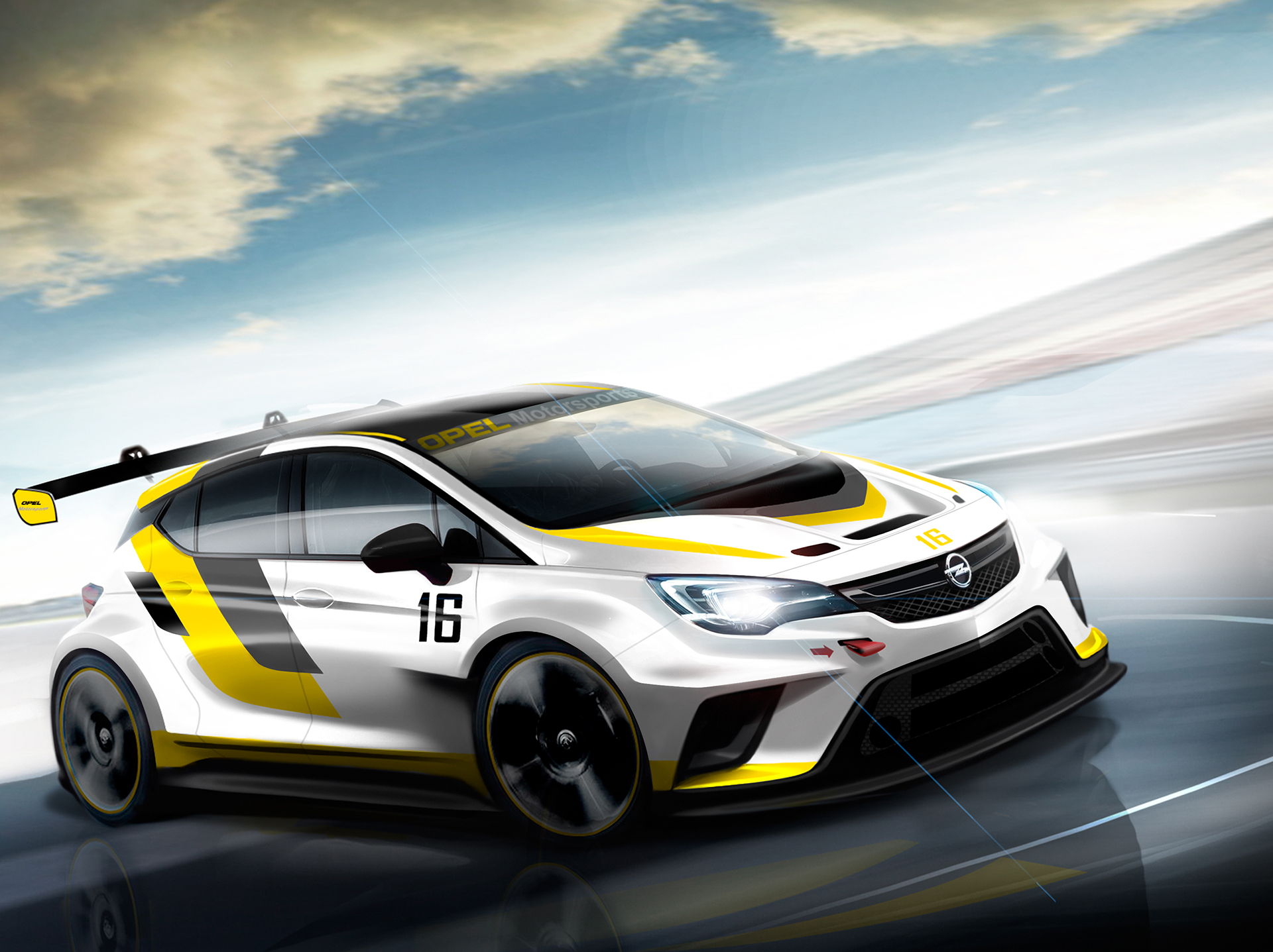 Opel Astra TCR - 2015 - sketch design - avant / front - Image - GM Company.