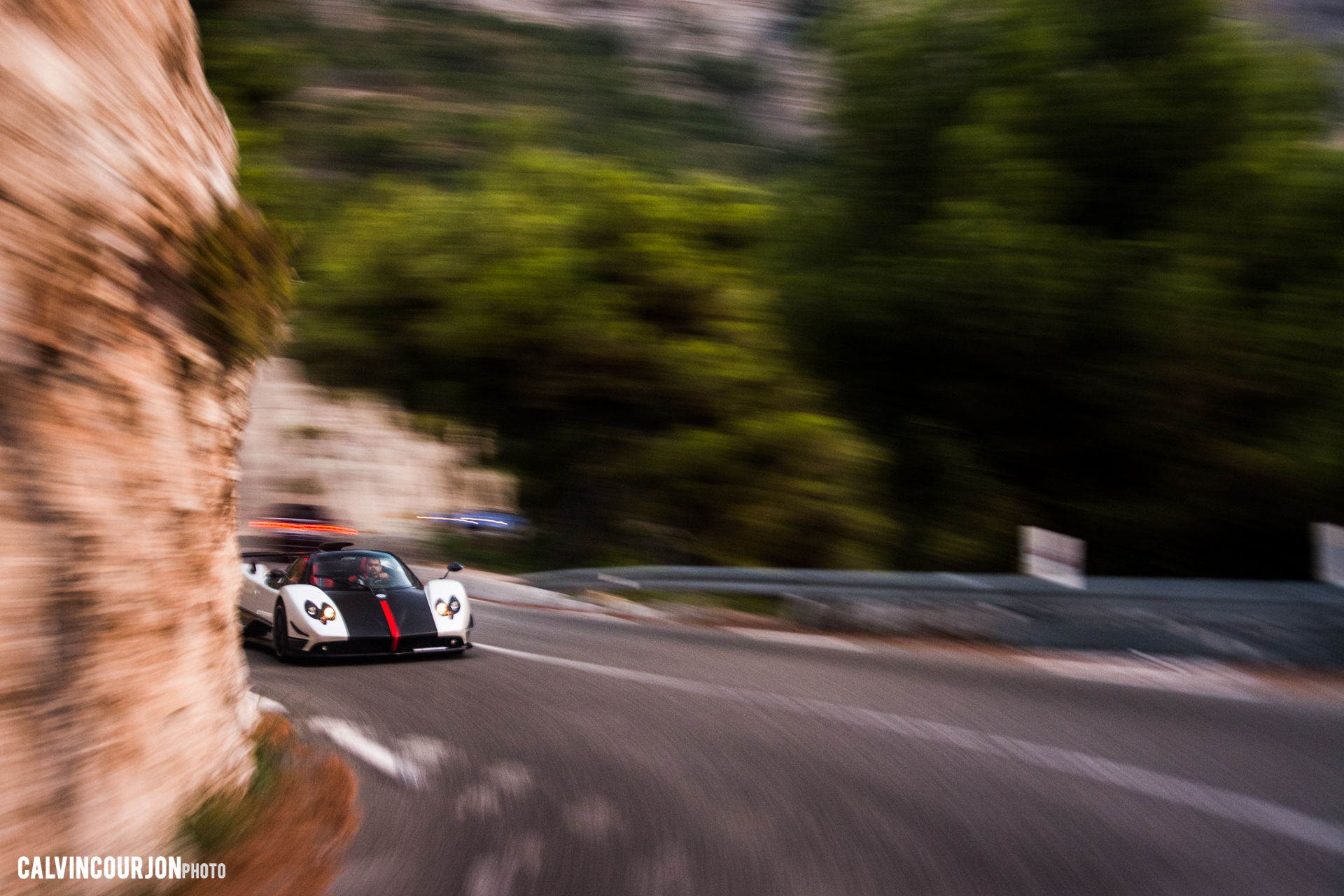 Pagani Zonda Cinque Roadster - Speed road - Cote dAzur - 2015 - Calvin Courjon