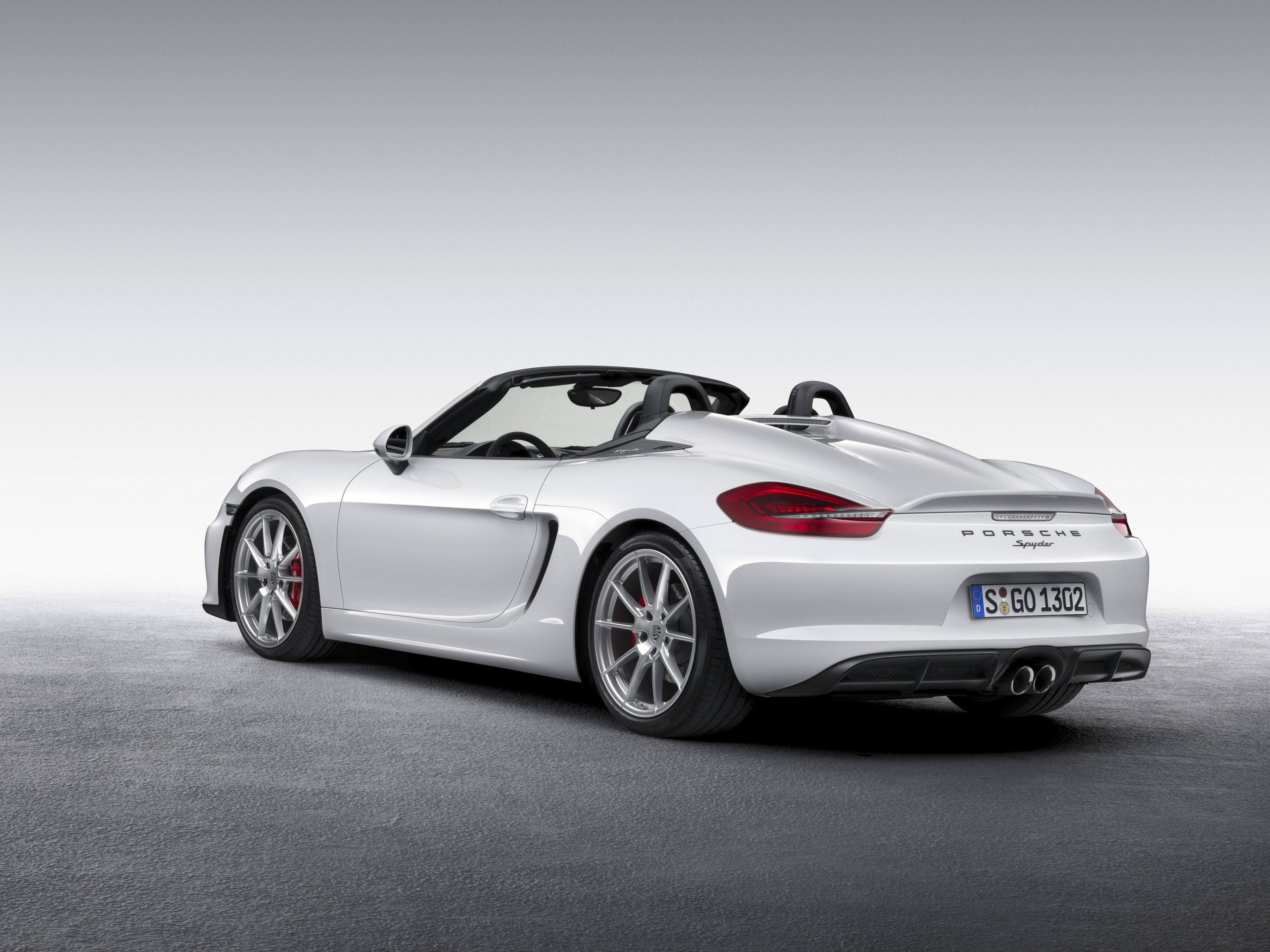 Porsche 2016 Boxster Spyder - arrière / rear - open