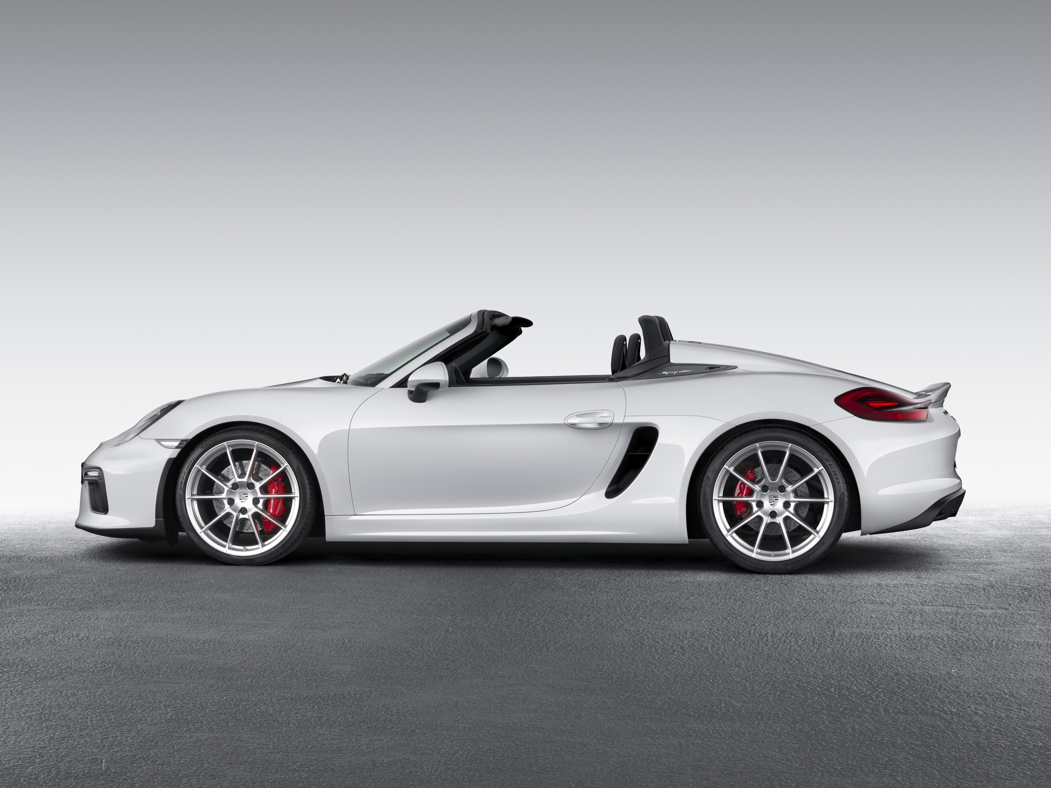 Porsche 2016 Boxster Spyder - profil / side face - open