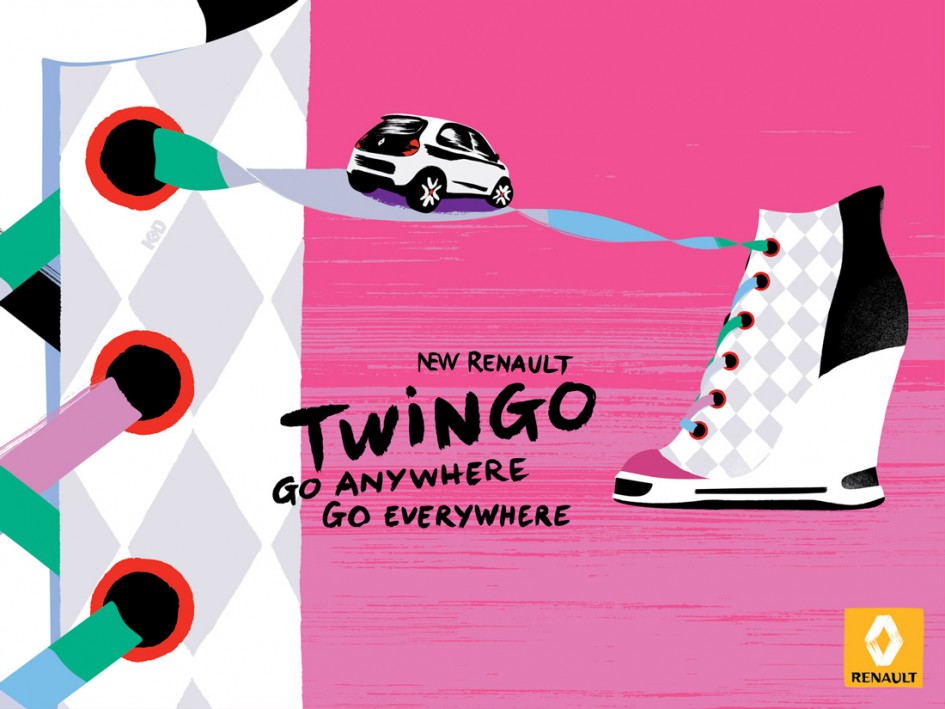 Chaussure - Nouvelle Renault Twingo - Print - Kuntzel + Deygas
