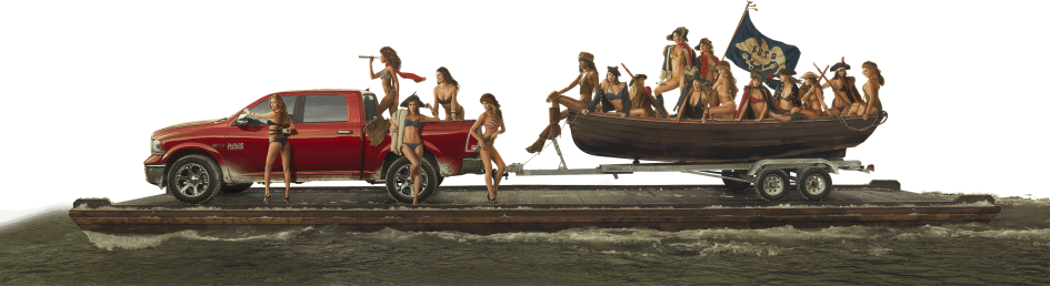 Web Painting - Ram Trucks 2015 Sports Illustrated Swimsuit Girls