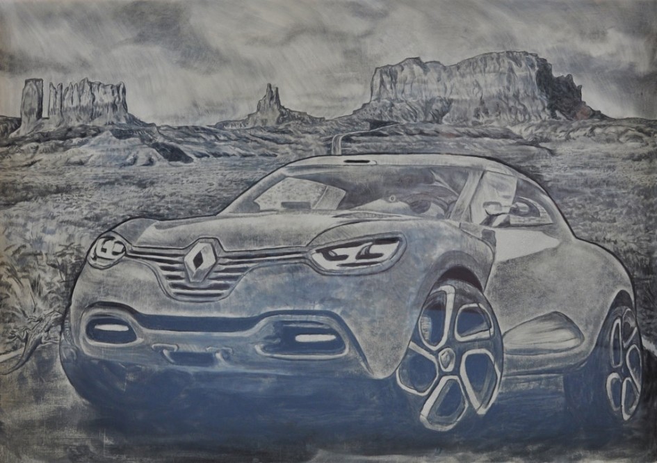 Renault - Dirty Car Art - Scott Wade