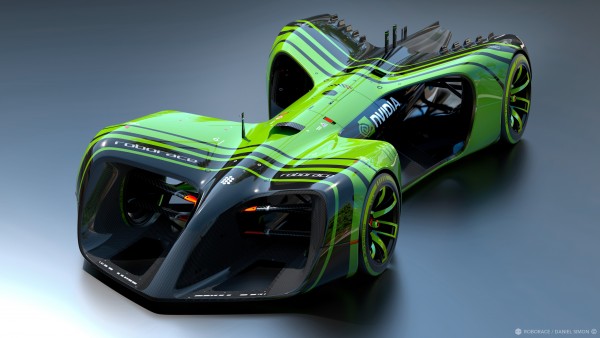 Robocar of Roborace via NVIDIA - Image by Chief Design Officer Daniel Simon / Roborace Ltd.