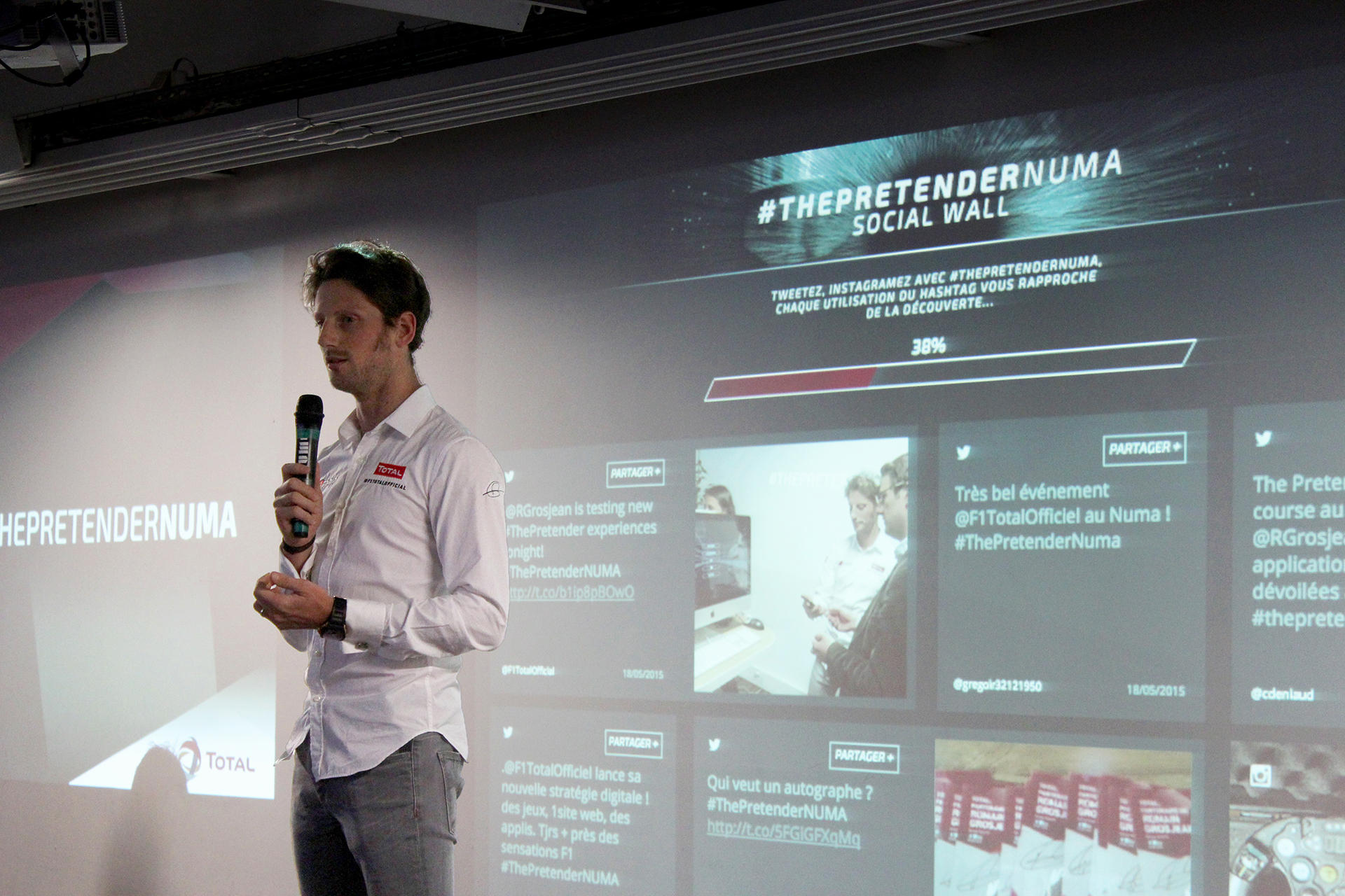 Discours de Romain Grosjean - ThePretender NUMA - Paris 2015 - Photo Arnaud