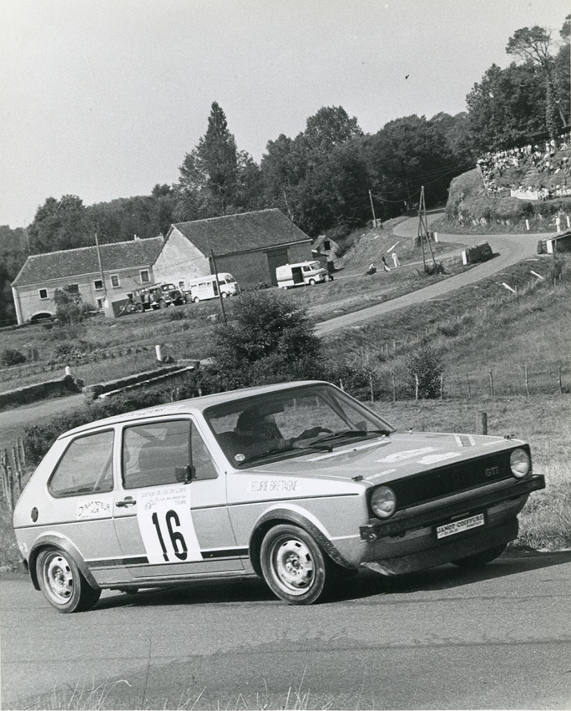 Thierry Le Bras  en course en GTi  - Rallyes Véhicules Historiques de Compétition