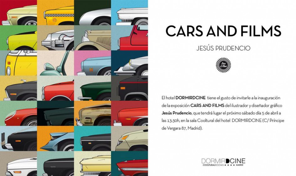 Cars and films - Illustrations by Jesús Prudencio
