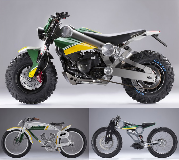 Caterham Bikes : Brutus 750, Classic E-bike, Carbon E-Bike