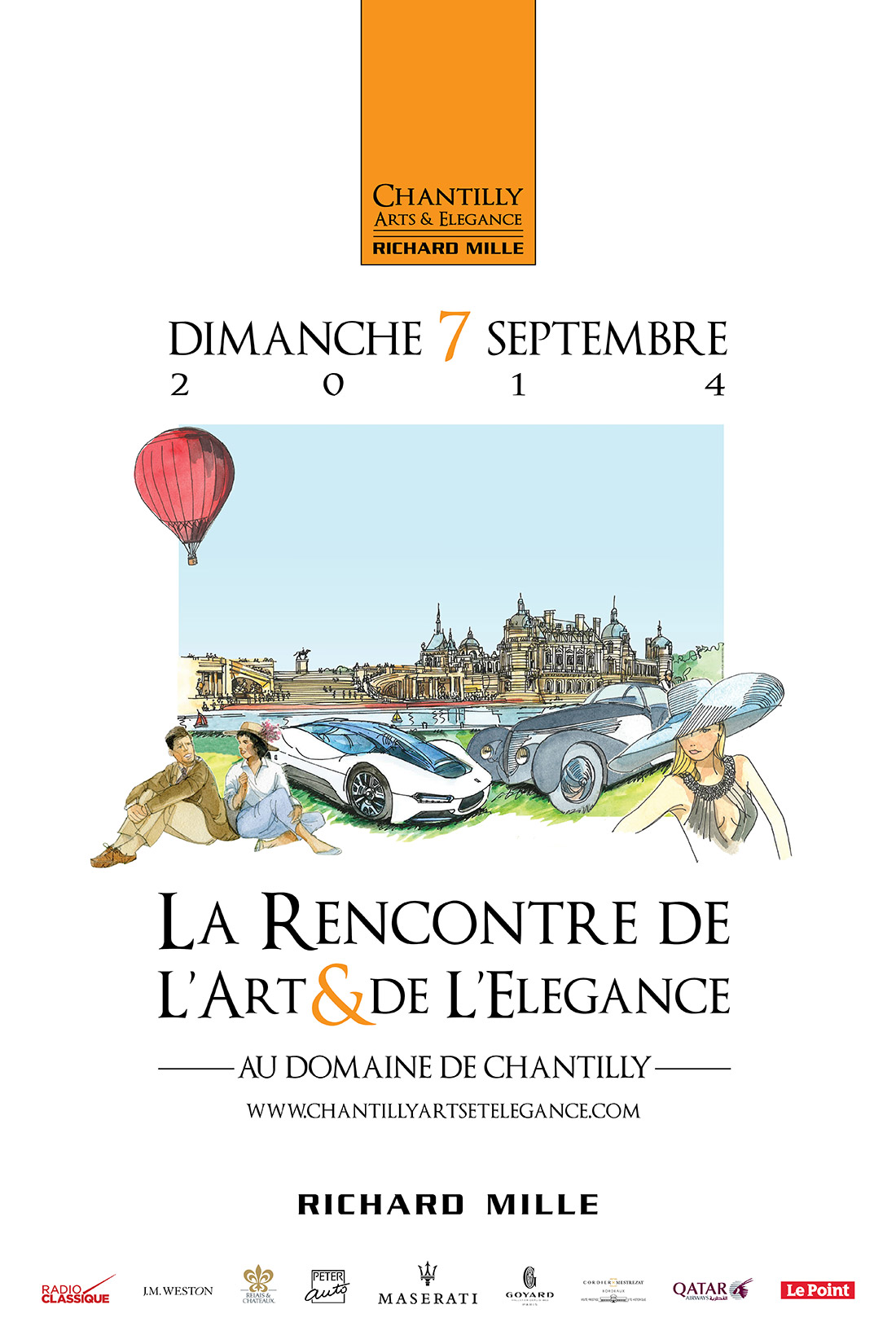 Affiche - Chantilly Arts et Elégance - 2014