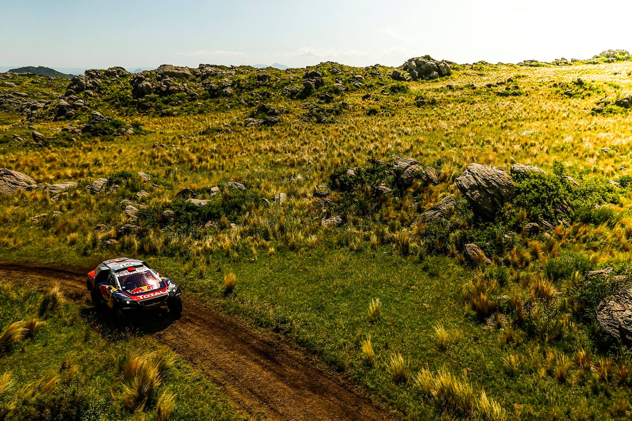 grass road - Dakar 2016 - photo by A Lavadinho - A Vialatte