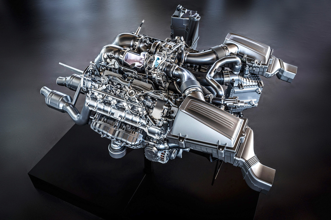Moteur V8 4.0 litres biturbo - Mercedes-Benz AMG