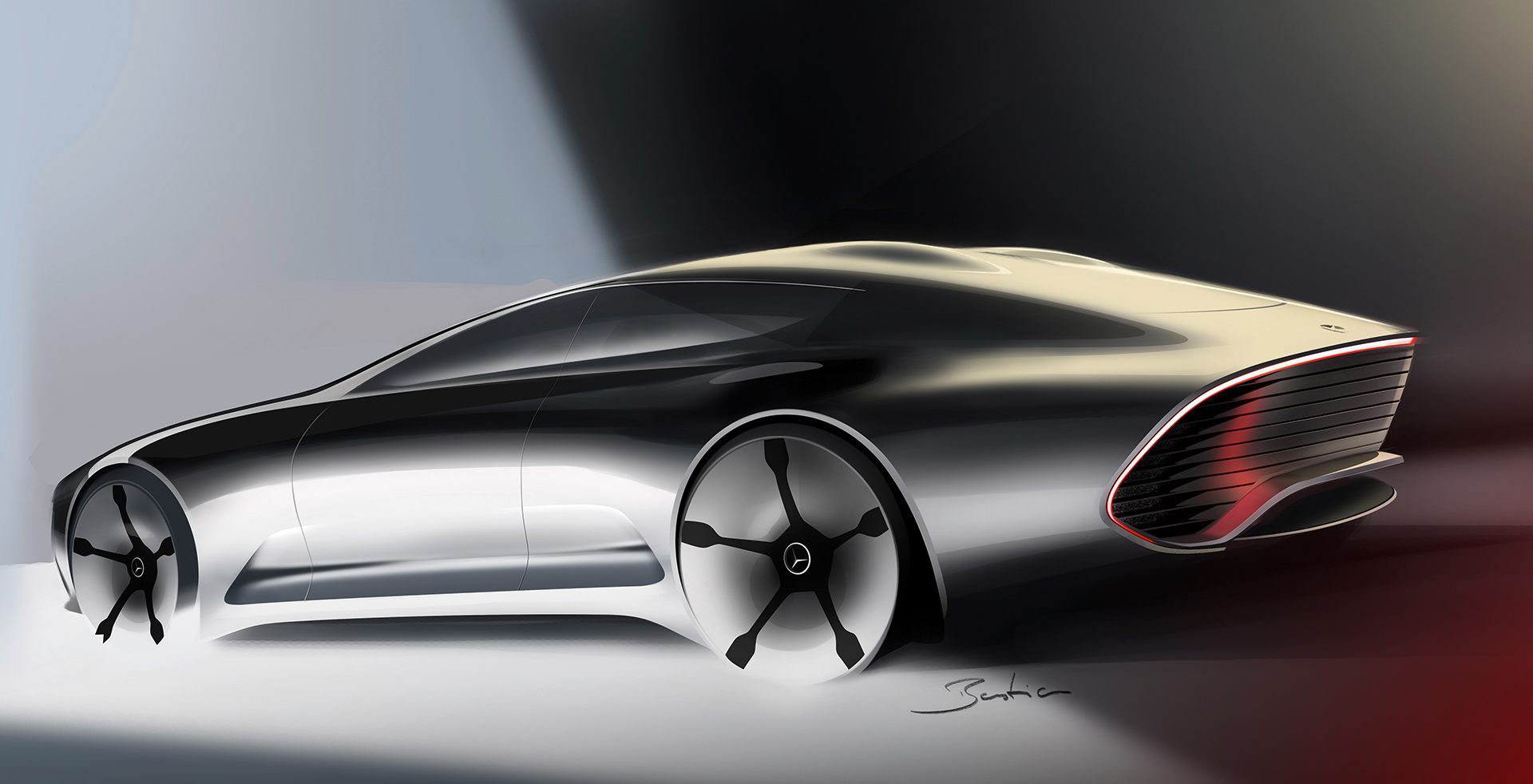 Mercedes-Benz Concept IAA - sketch rear design / sketch design arrière