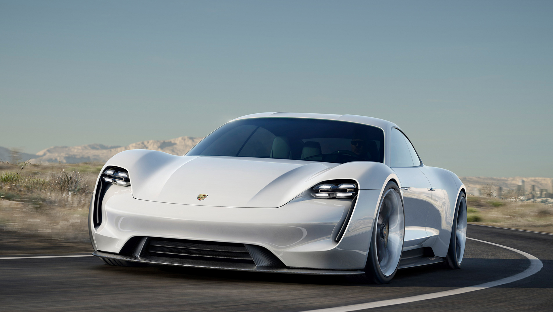 Porsche Mission E concept - front / avant