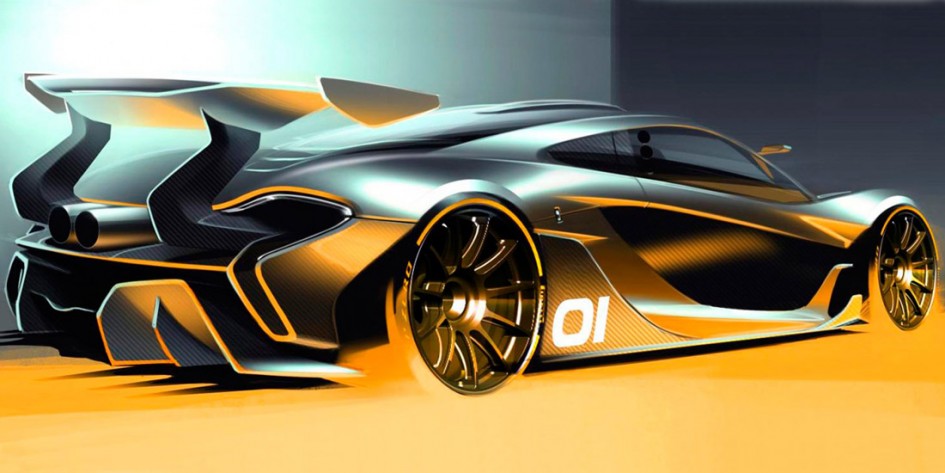 Teaser - Sketch - Mclaren P1 GTR