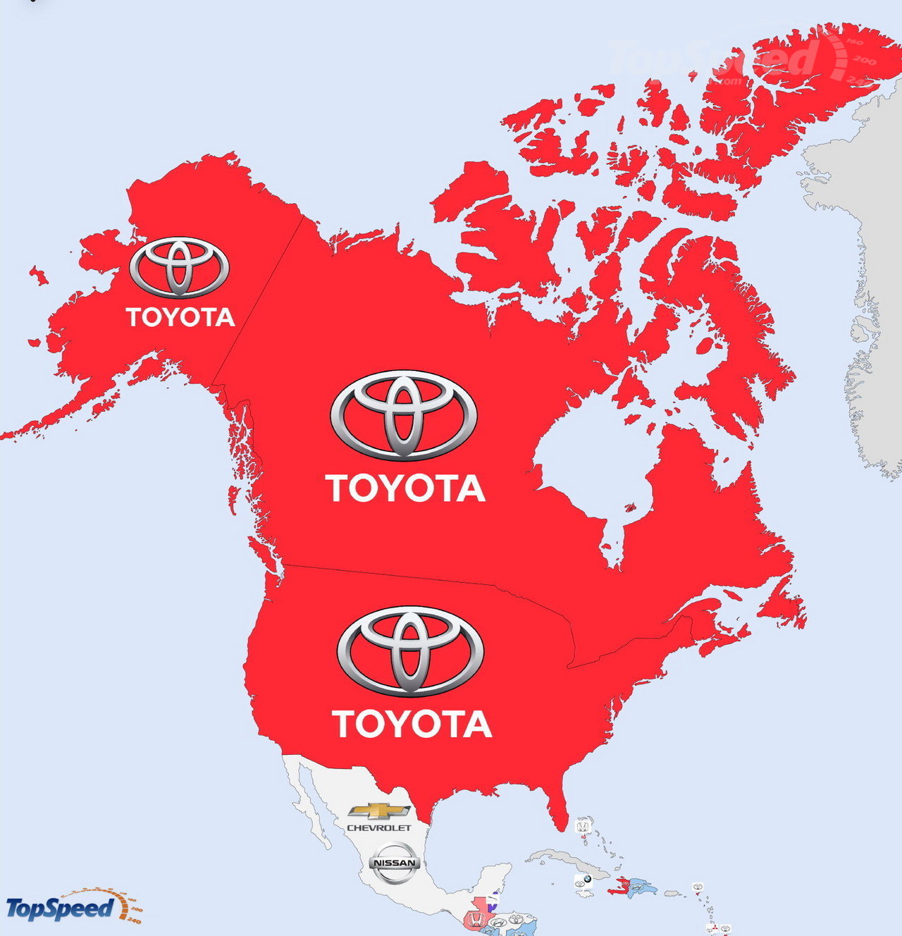 North America - The World's Most Searched Car Brands: Infographic Pictures - TopSpeed