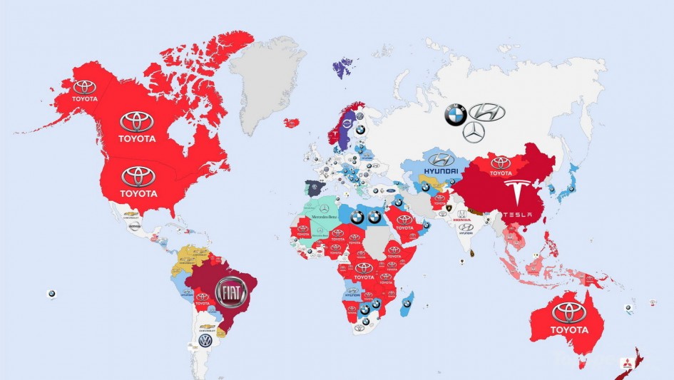 World - The World's Most Searched Car Brands: Infographic Pictures - TopSpeed