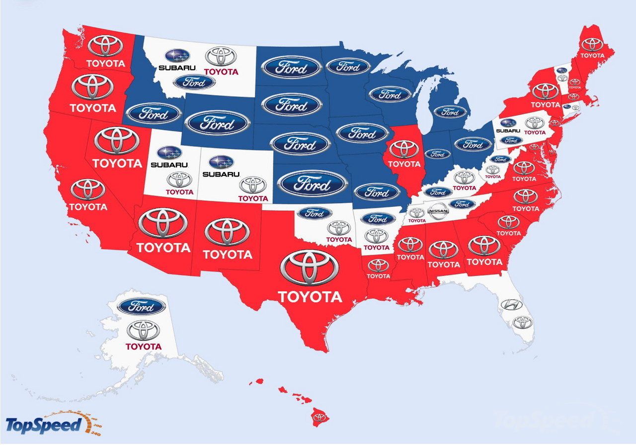 USA - The World's Most Searched Car Brands: Infographic Pictures - TopSpeed