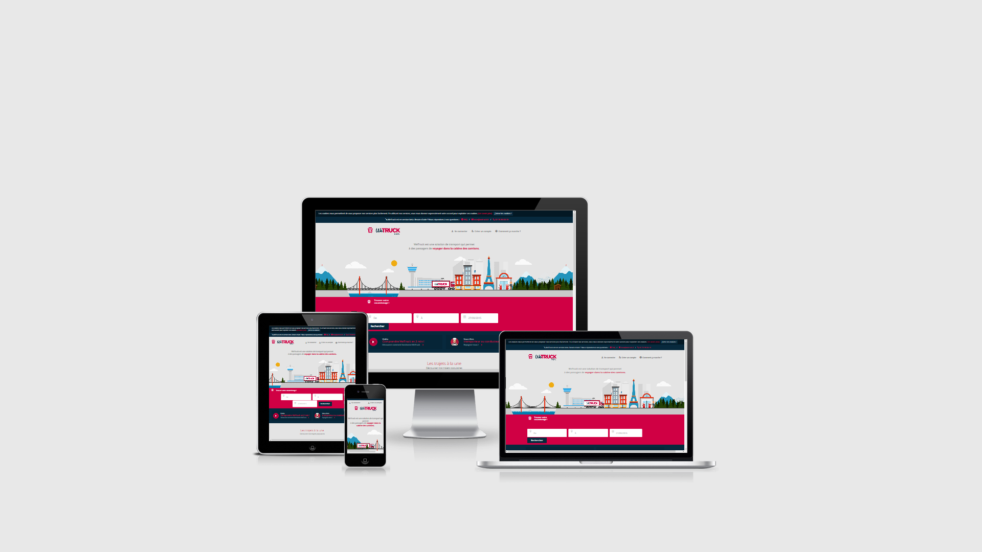 WeTruck - Responsive Web Design